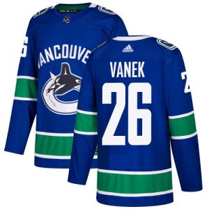 Herren Vancouver Canucks Eishockey Trikot Thomas Vanek #26 Authentic Blau Heim